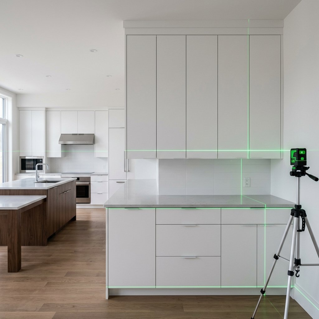 Double-Line Kaboodle Kitchens: Level Datums & Mitre Joins