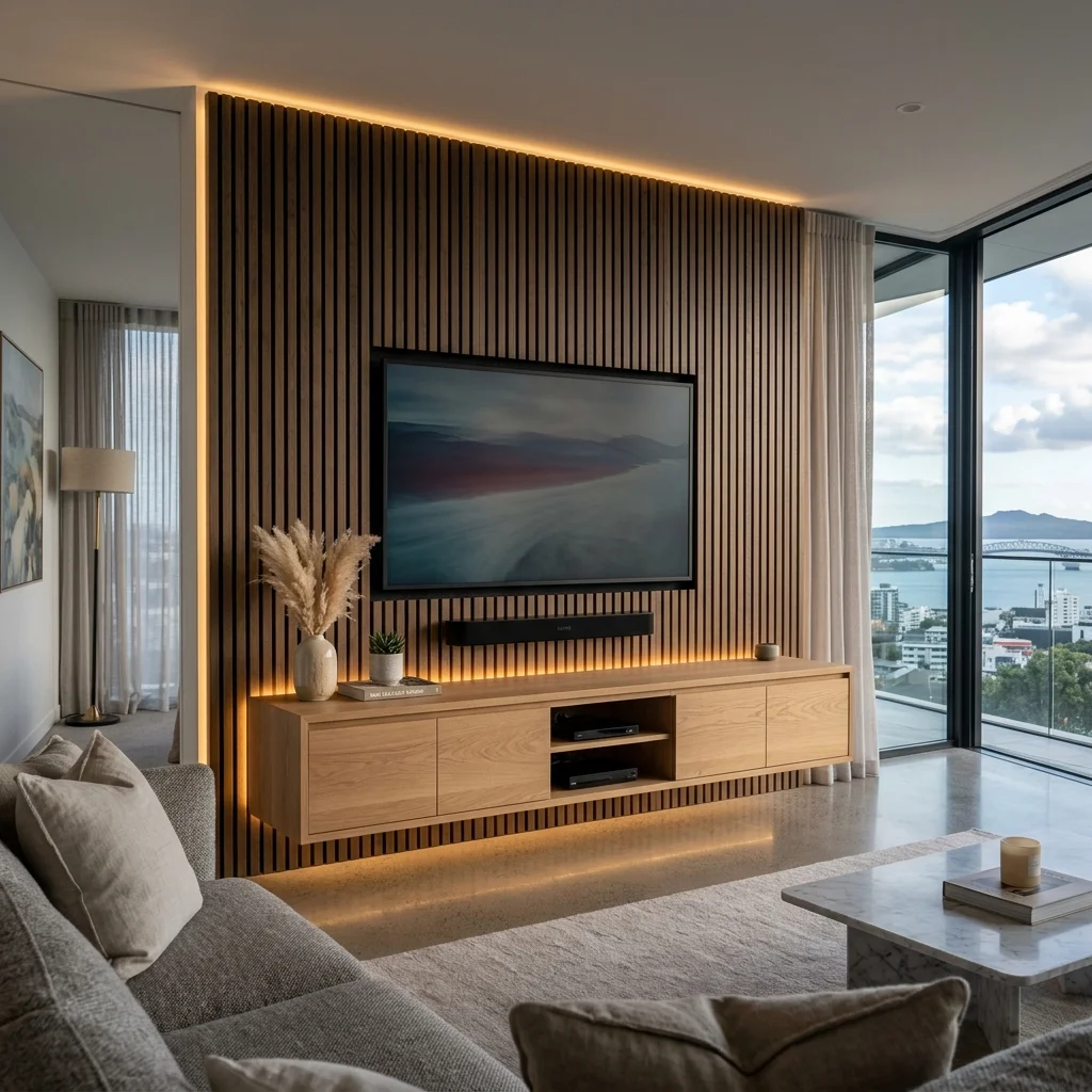 Integrating LED Strip Lighting into Floating Media Consoles