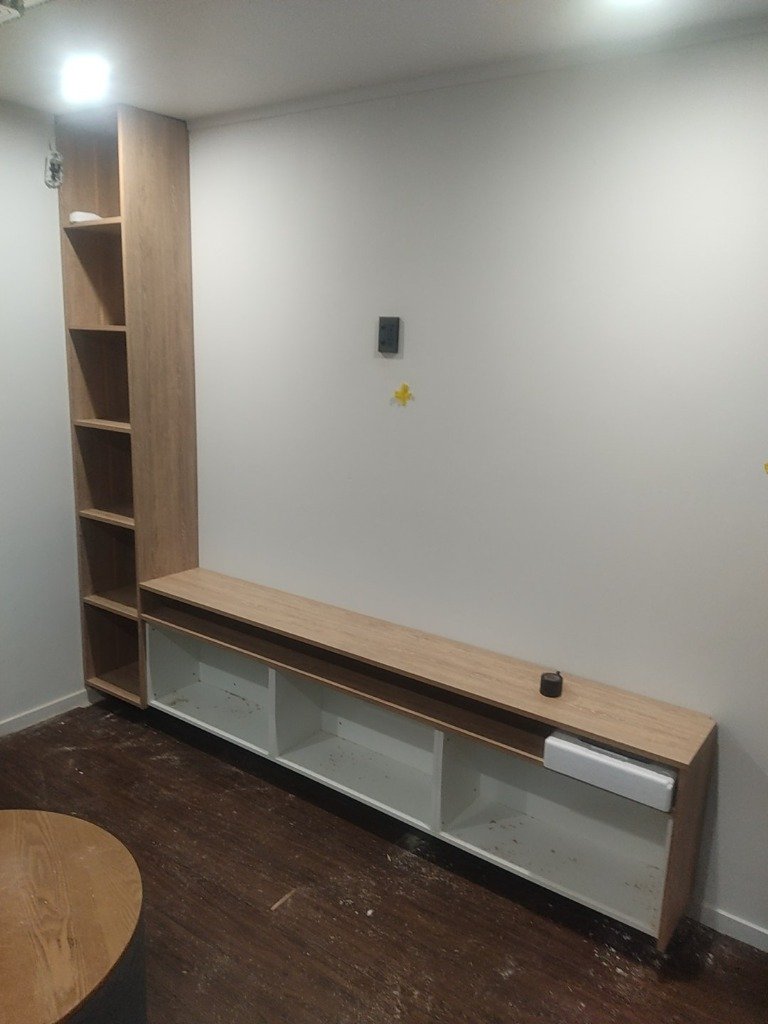 Cabinet Assembly & Carcass Installation Underway
